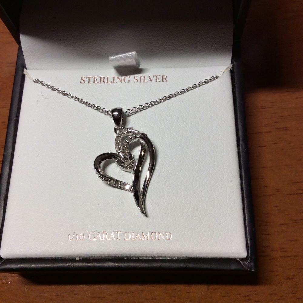 + Women’s Diamond “Double Heart” Necklace